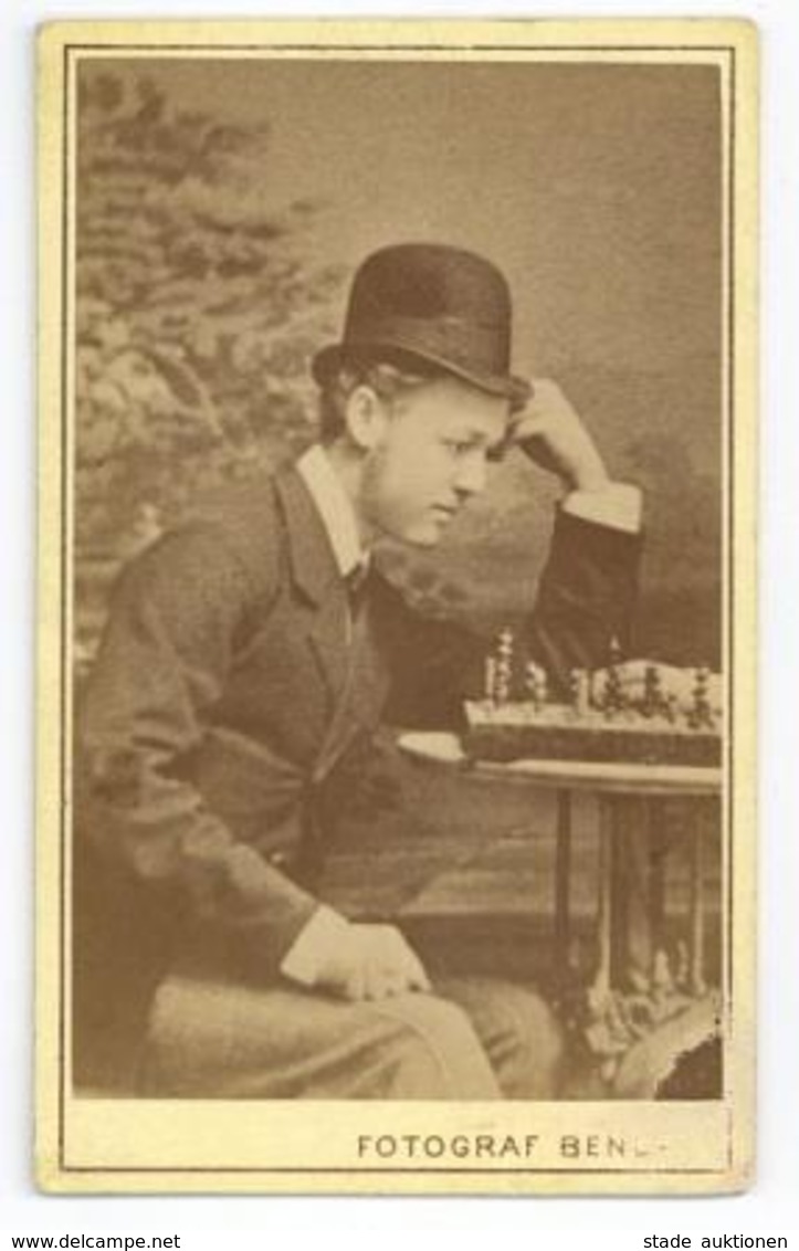 Schach CDV Circa Um 1880 I-II R! - Scacchi