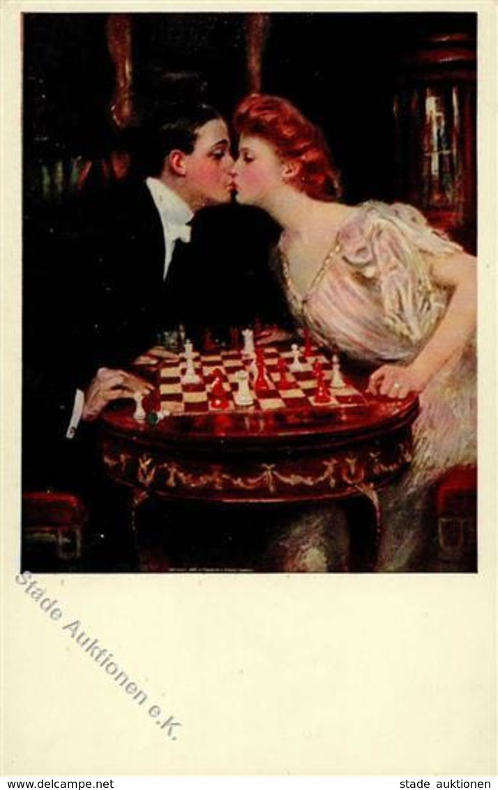 Schach Künstlerkarte I-II - Echecs