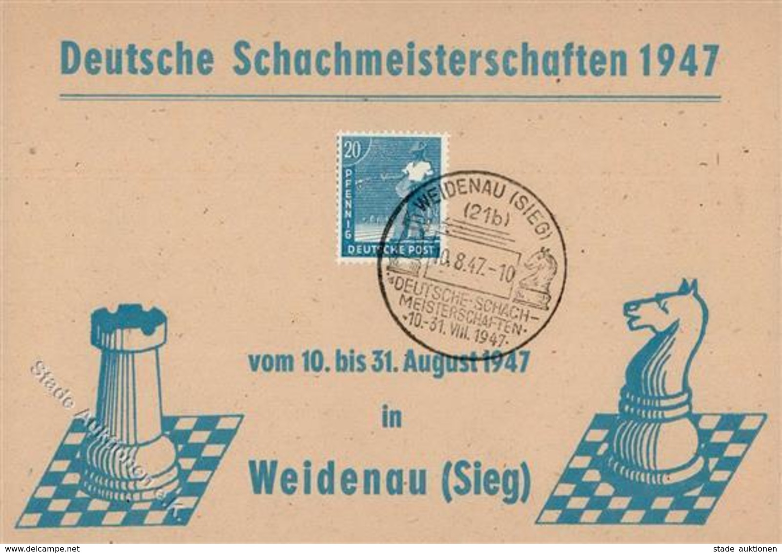 Schach Weidenau (5900) Deutsche Schachmeisterschaft I-II - Schaken