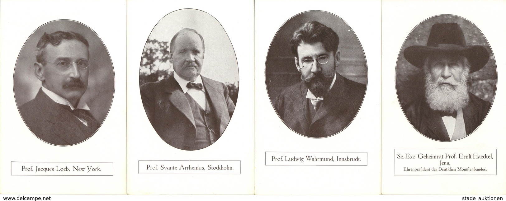 Freimaurer Monisten 8'er Serie Die Redner Des Ersten Monisten Kongresses In Hamburg 1911 Mit Orig. Umschlag I-II - Unclassified