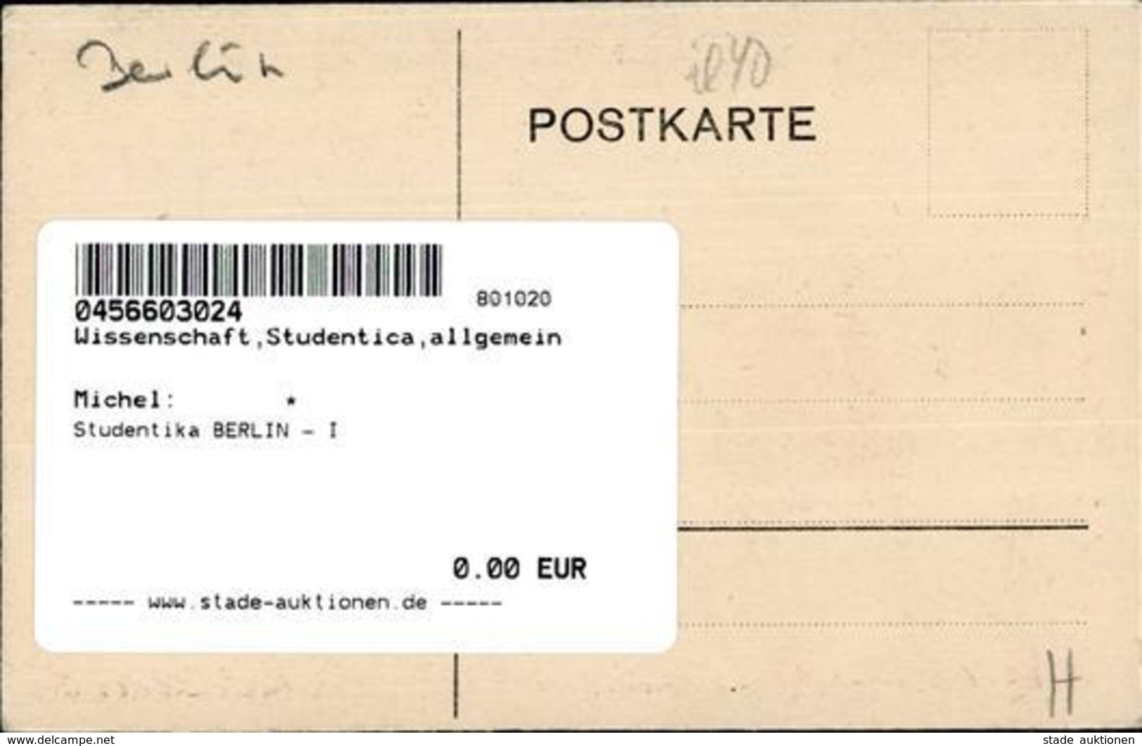 Studentika BERLIN - I - Unclassified