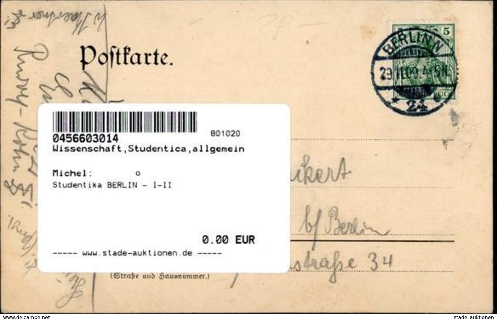 Studentika BERLIN - I-II - Unclassified