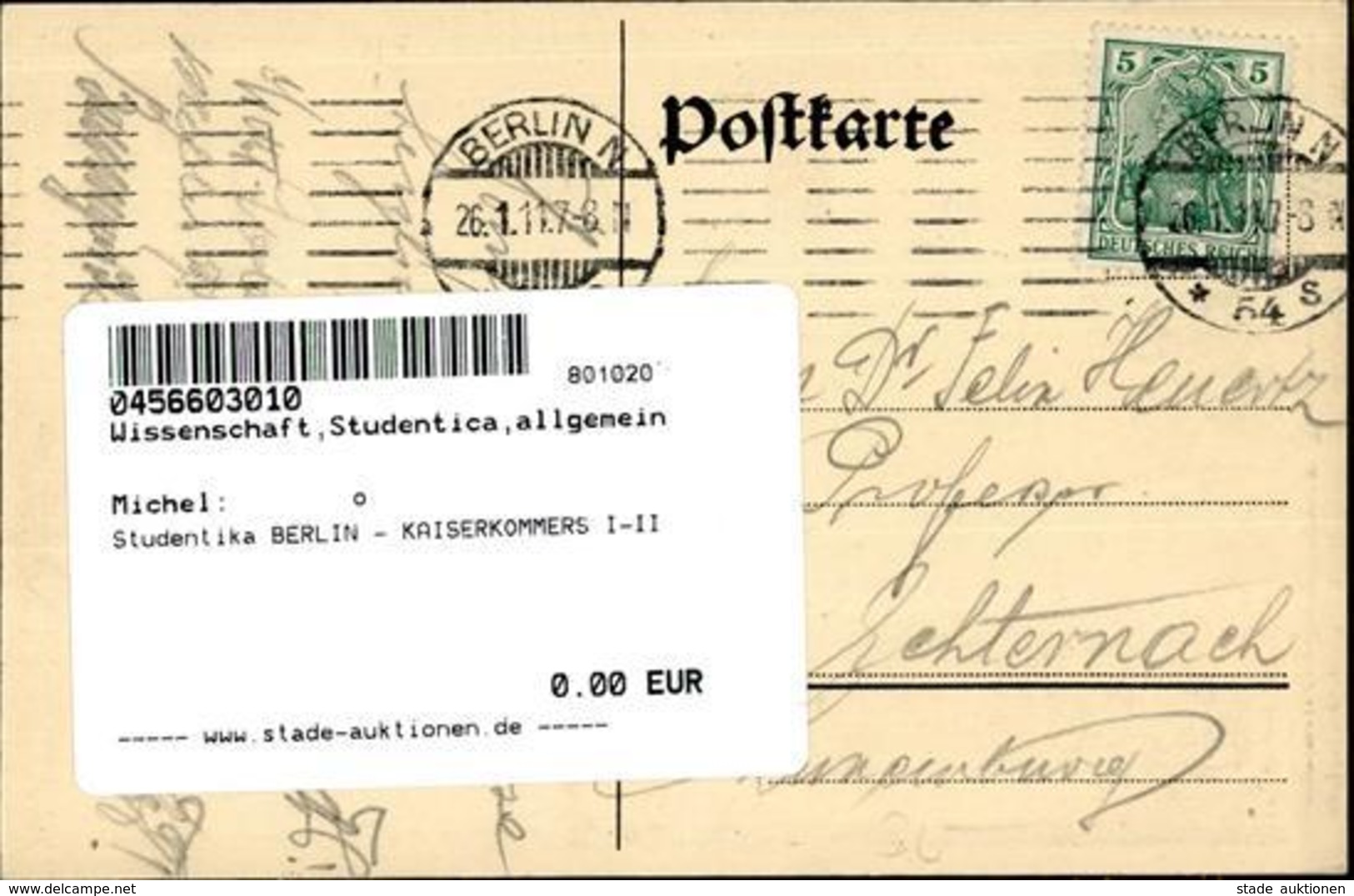 Studentika BERLIN - KAISERKOMMERS I-II - Unclassified