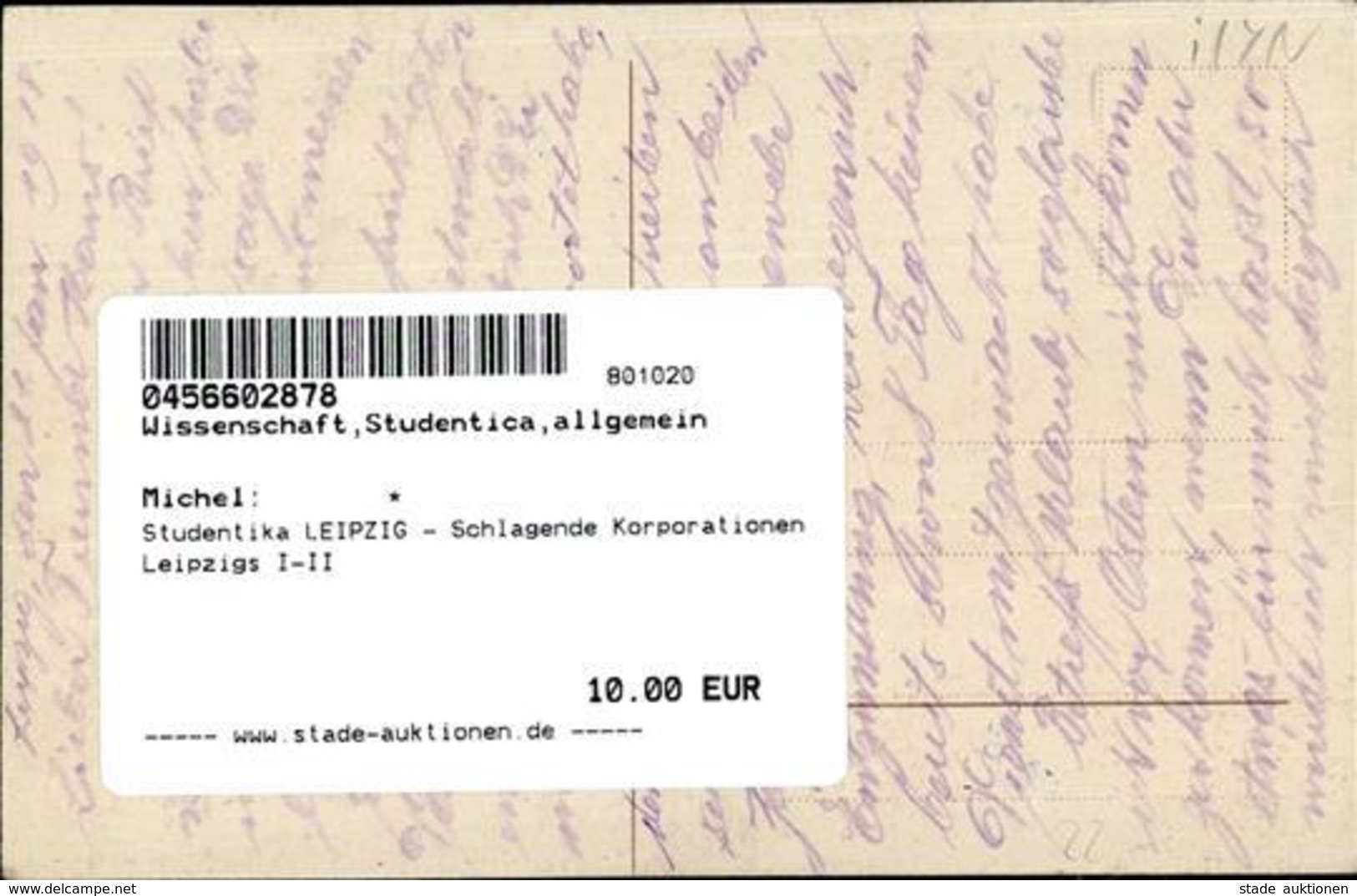Studentika LEIPZIG - Schlagende Korporationen Leipzigs I-II - Unclassified
