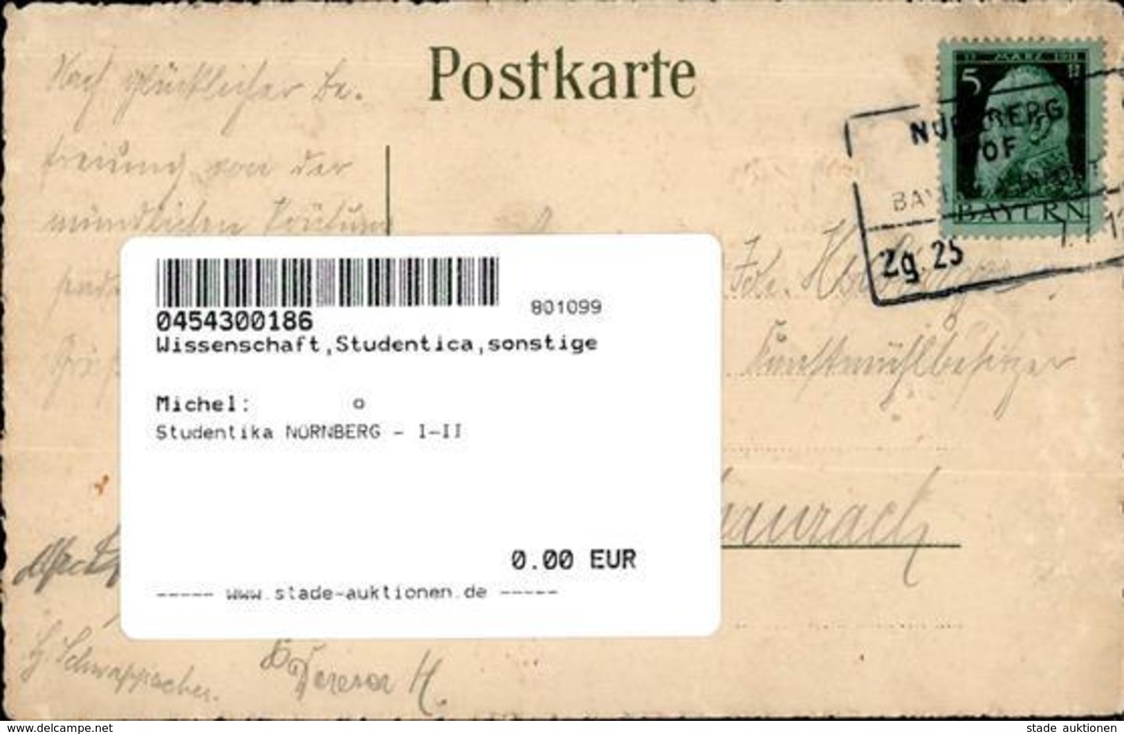 Studentika NÜRNBERG - I-II - Unclassified