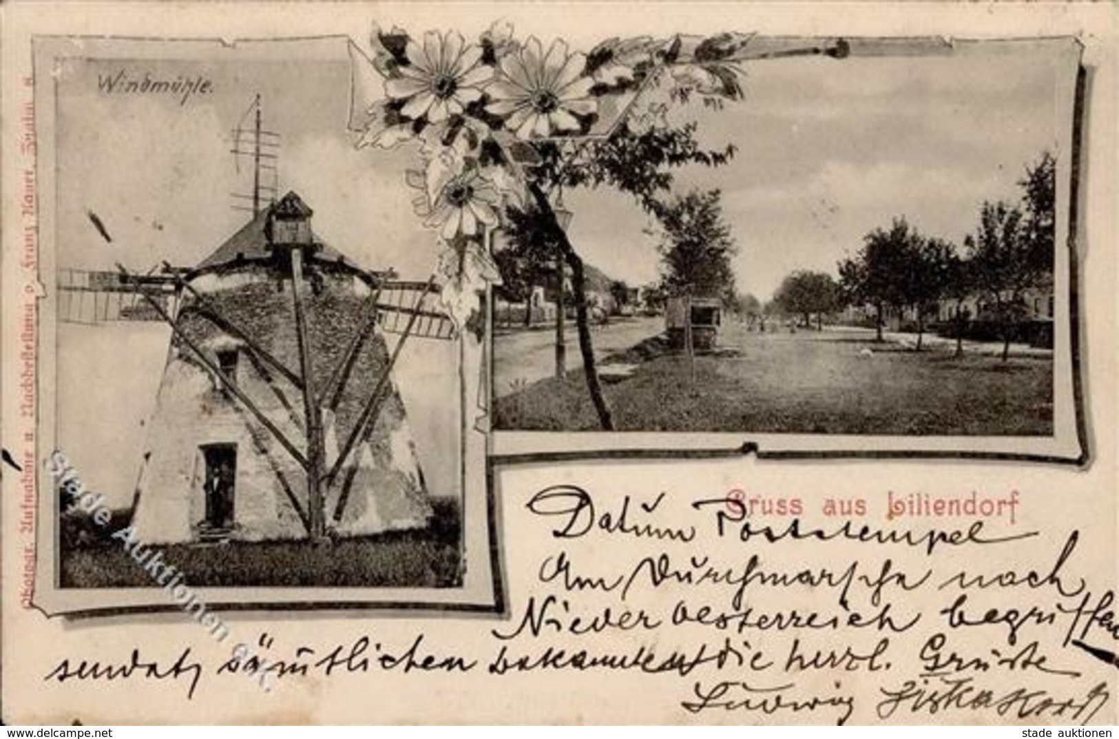 Windmühle Lesna Tschechische Republik Liliendorf 1899 I-II - Ohne Zuordnung