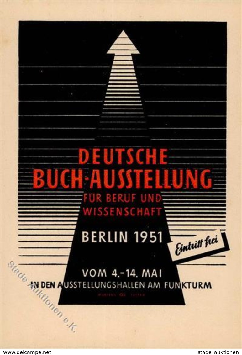 BERLIN (1000) - DEUTSCHE BUCH-AUSSTELLUNG 1951 Mit S-o I - War 1914-18