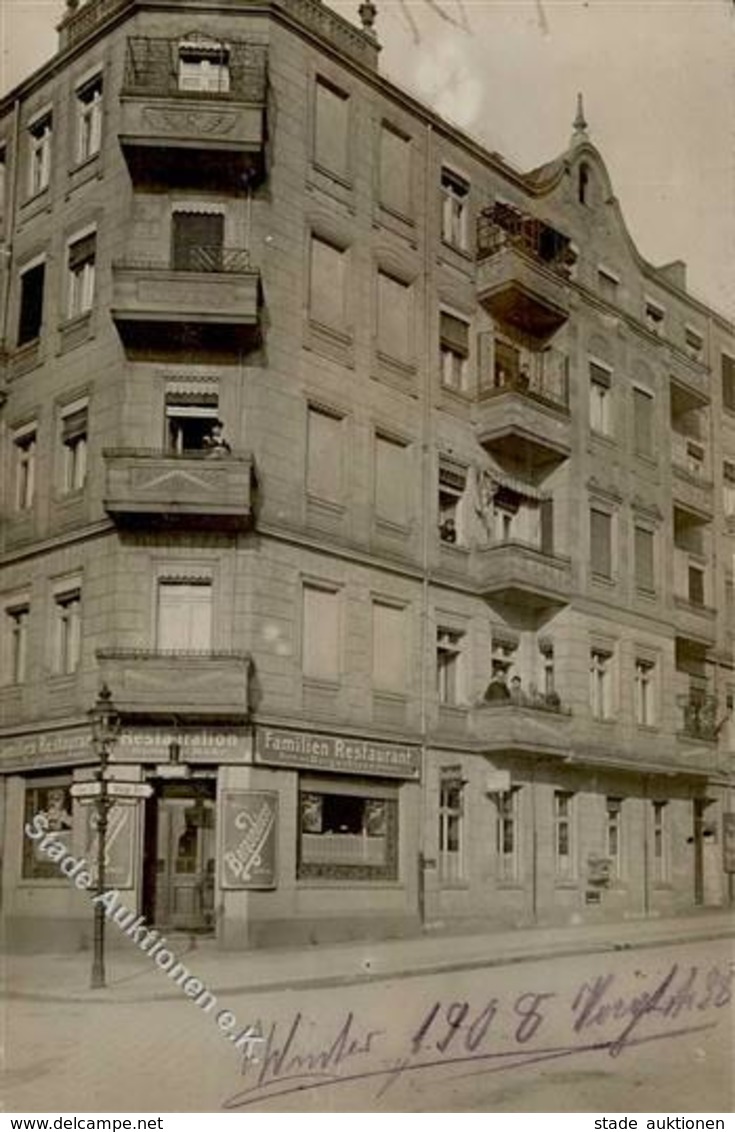 Berlin (1000) Familien Gasthaus Ort Handschriftlich Foto AK I-II - Weltkrieg 1914-18