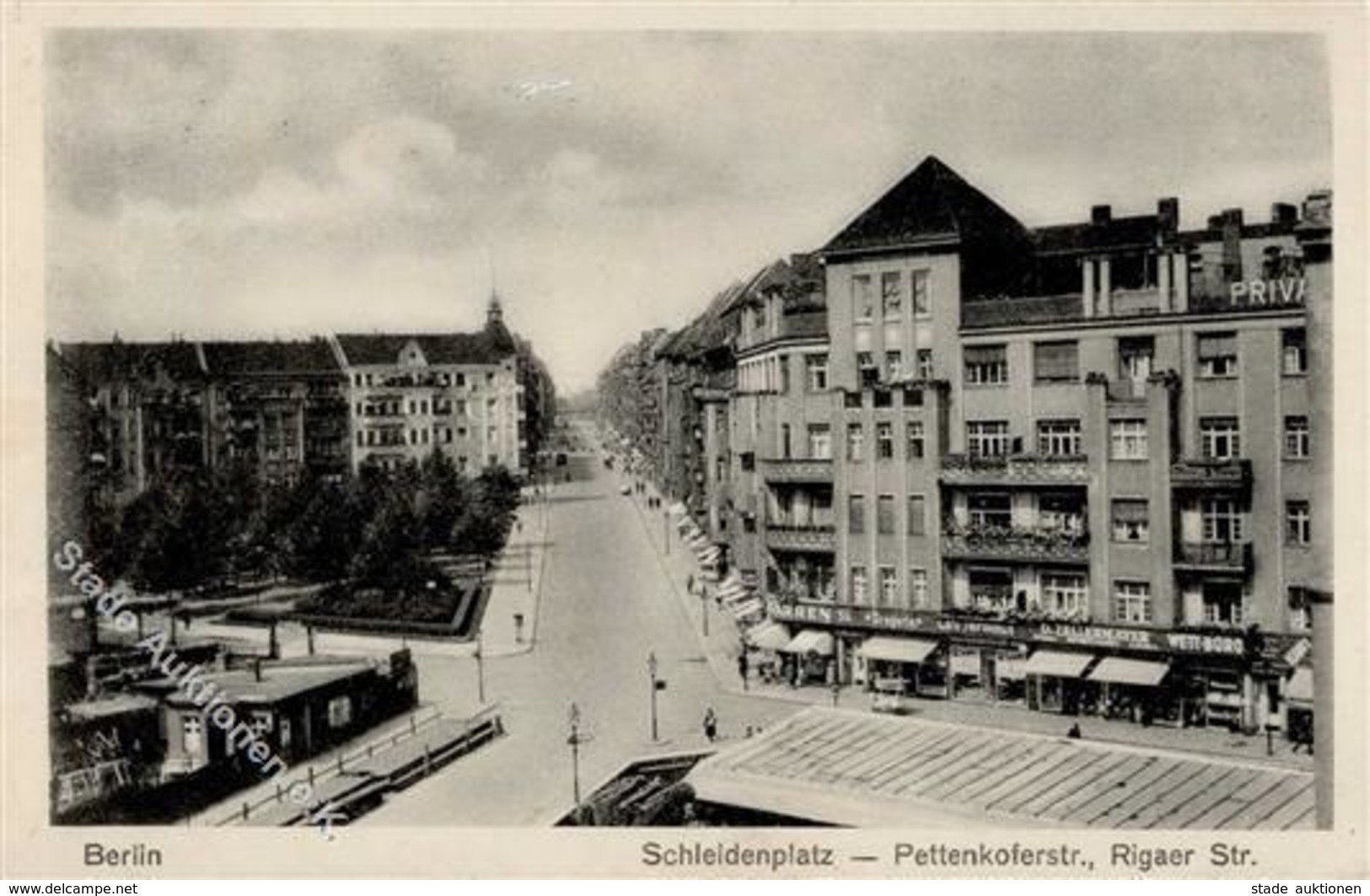 Berlin (1000) Schleidenplatz Pettenkoferstrasse Rigaer Strasse  Handlung I-II - War 1914-18