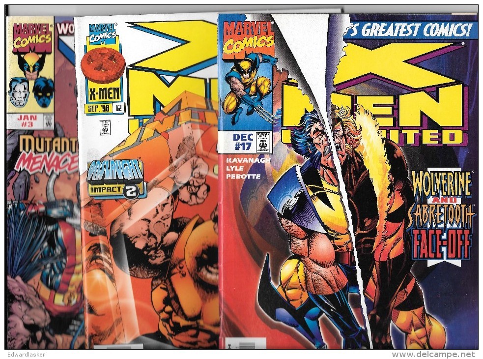 Lot 18 Comics MARVEL : Uncanny X-Men, Unlimited, Marvel Comics Presents, Etc - Marvel