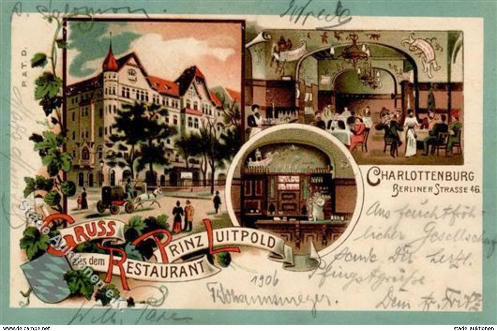 Charlottenburg (1000) Gasthaus Prinz Luitpold Berliner Strasse 46 I-II - Weltkrieg 1914-18
