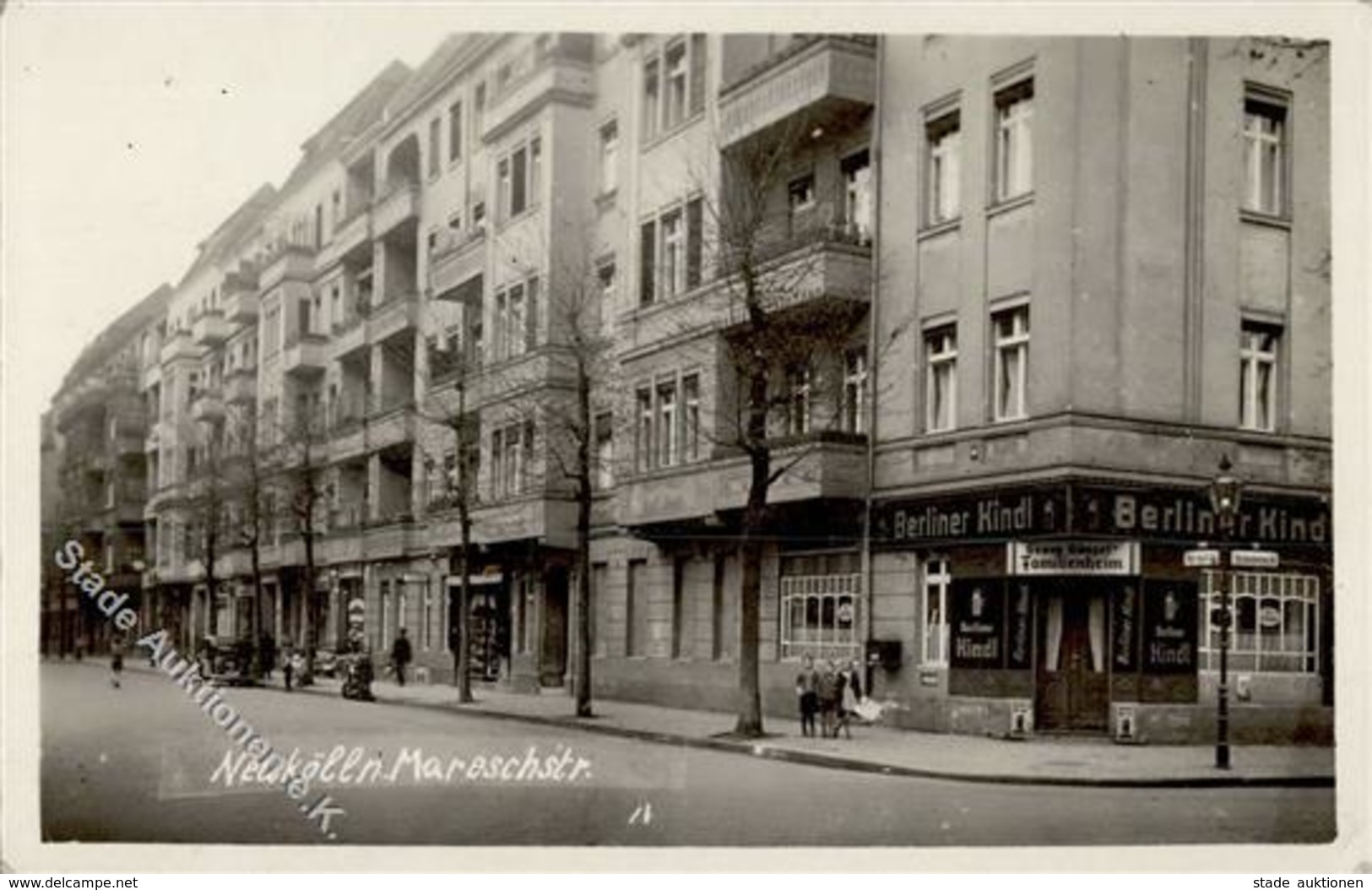 Neukölln (1000) Mareschstrasse Gasthaus Günzel I- - Weltkrieg 1914-18