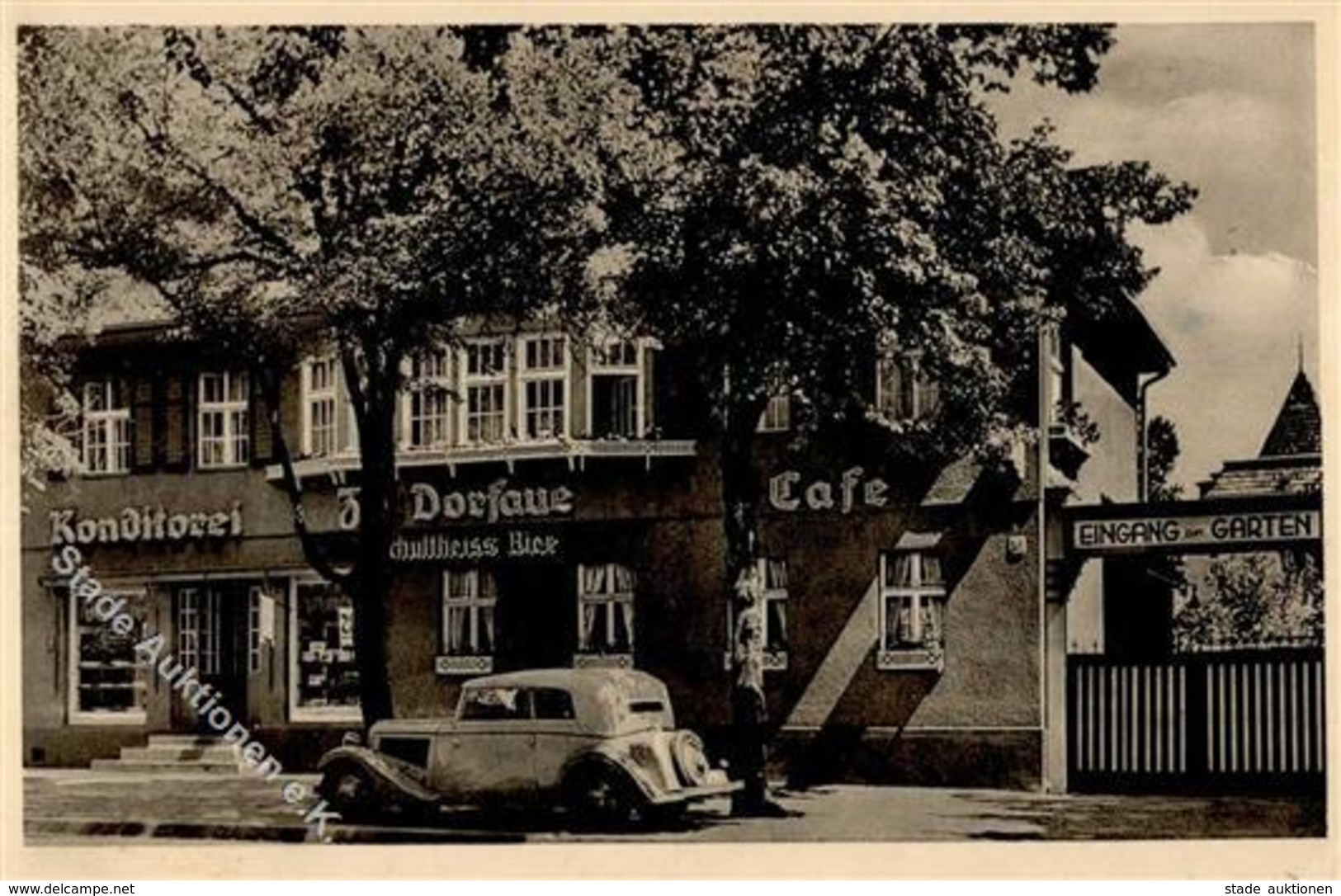 Zehlendorf (1000) Cafe Dorfaue Auto Teltower Damm 13 I-II - War 1914-18