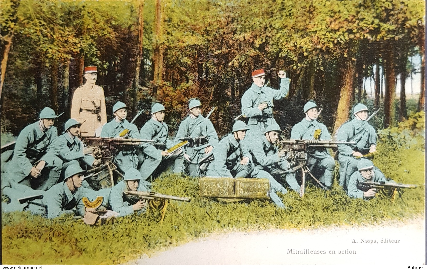 La Guerre Europeenne 1914 , Mitrailleuses En Action - Guerre 1914-18