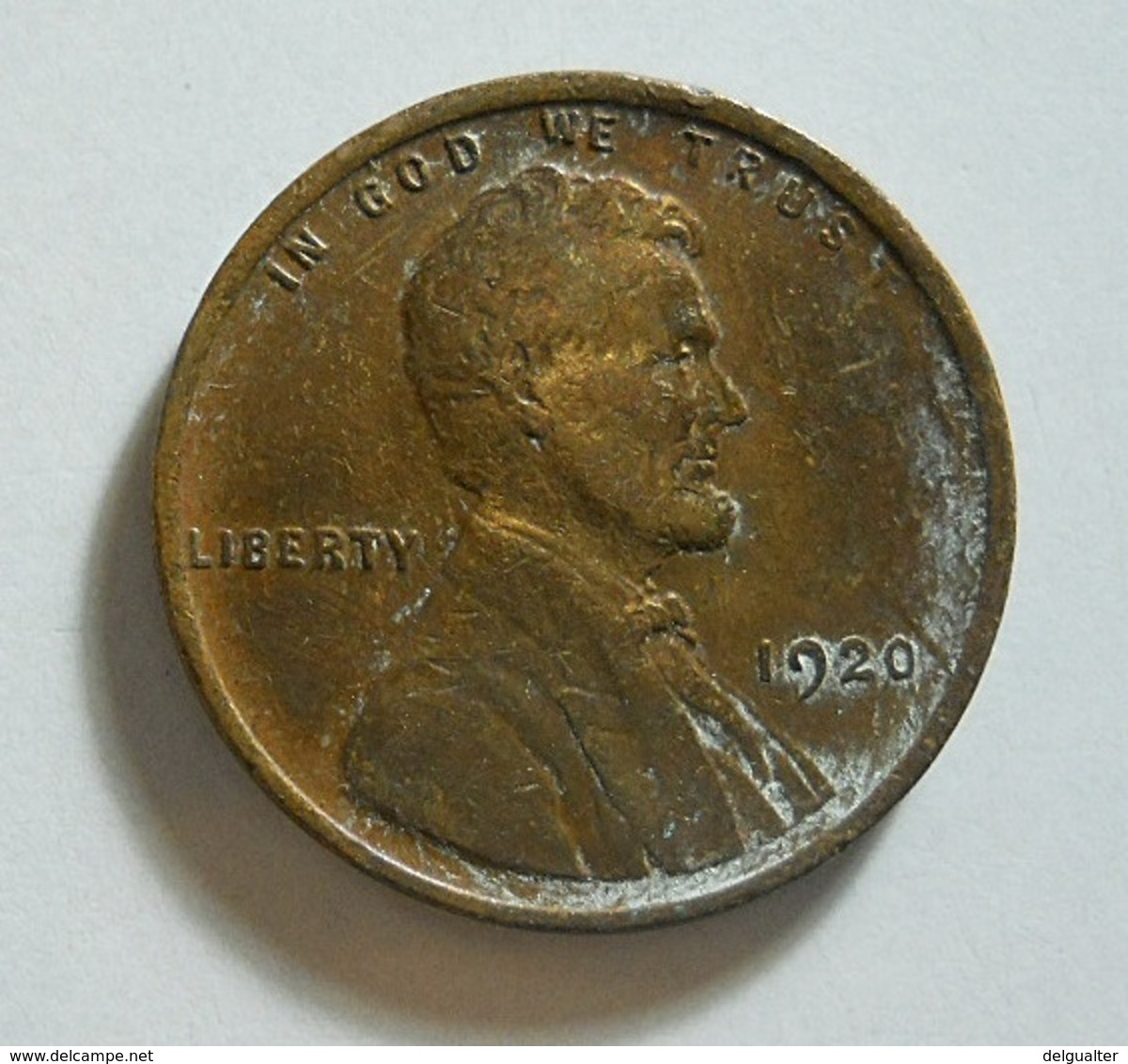 USA 1 Cent 1920 - 1909-1958: Lincoln, Wheat Ears Reverse