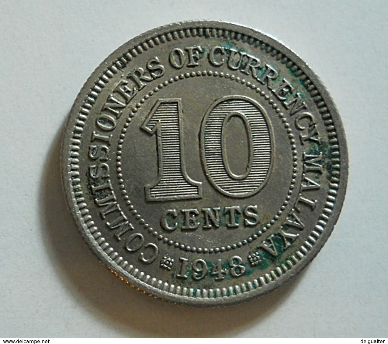 Malaya 10 Cents 1948 - Malaysia