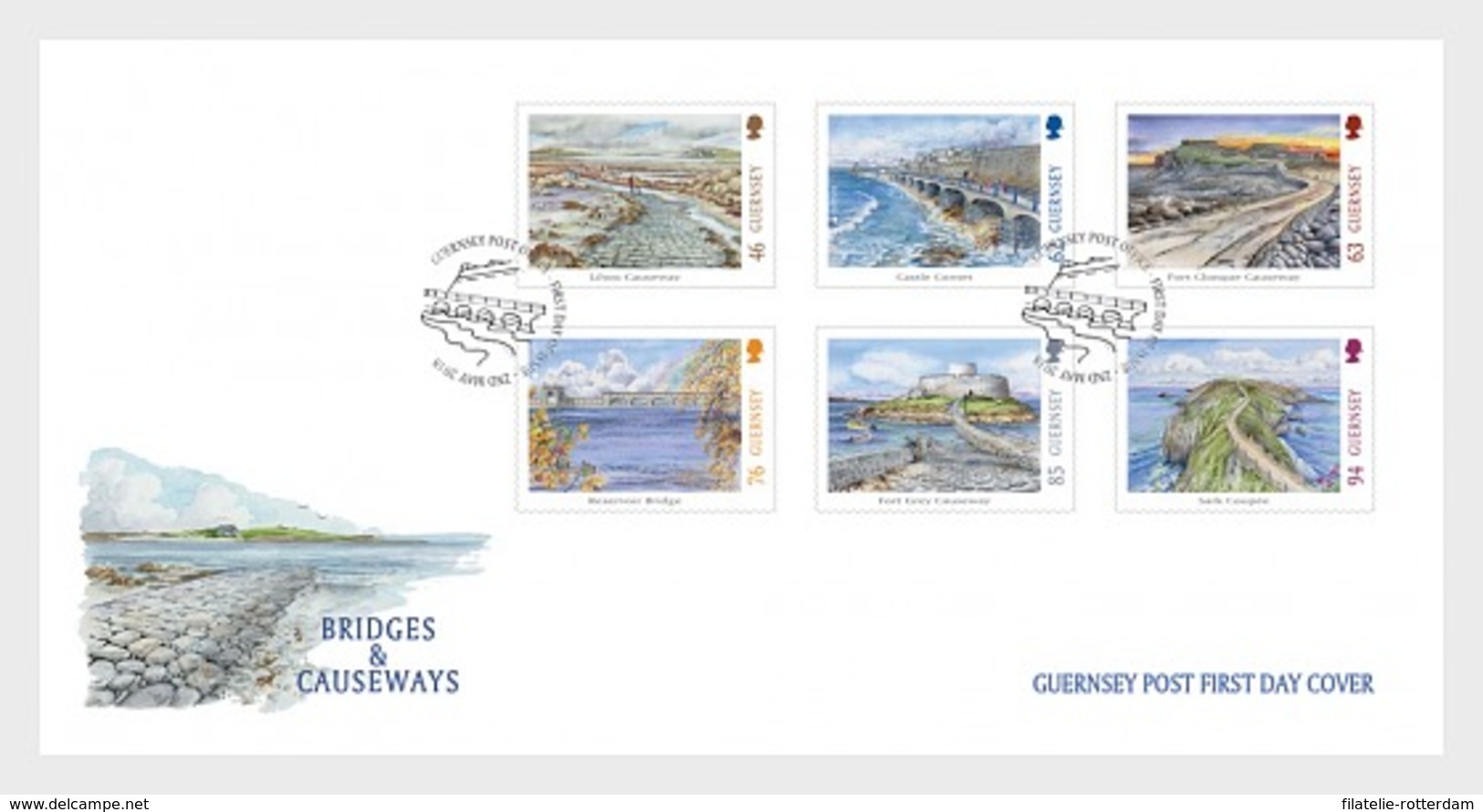 Guernsey - Postfris / MNH - FDC Europa, Bruggen 2018 - Guernsey