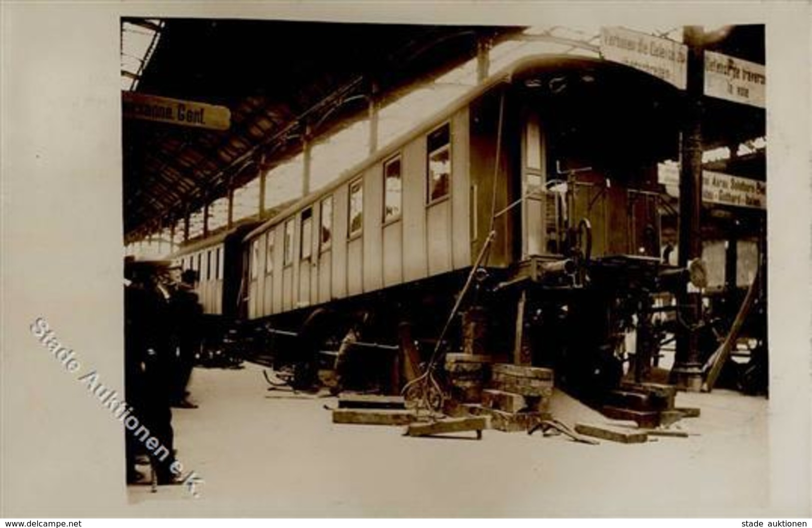 Genève (1200) Schweiz Eisenbahn Foto AK I Chemin De Fer - Guerre 1914-18