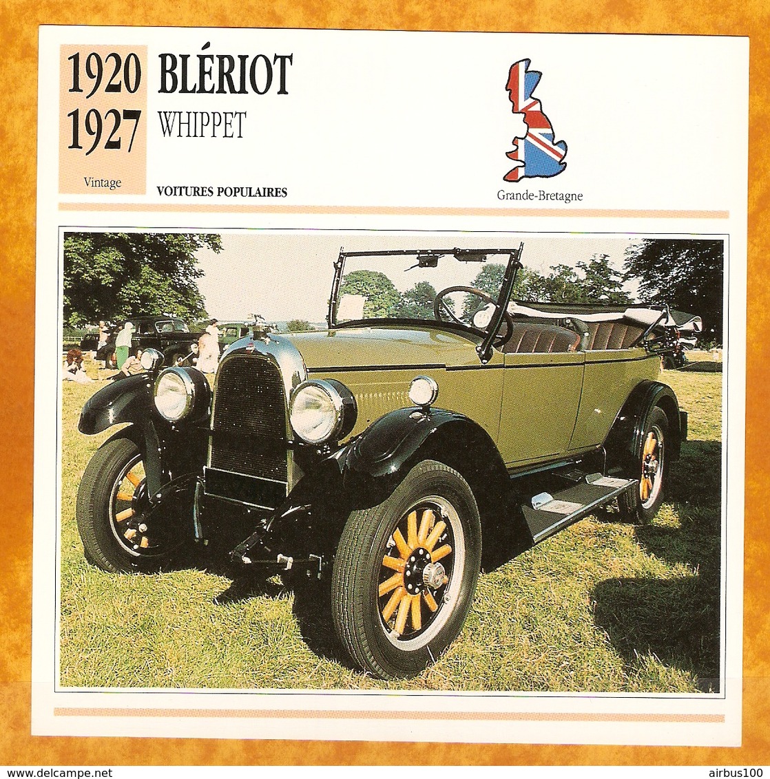 1920 BLÉRIOT WHIPPET - OLD CAR - VECCHIA AUTOMOBILE -  VIEJO COCHE - ALTES AUTO - CARRO VELHO - Autos