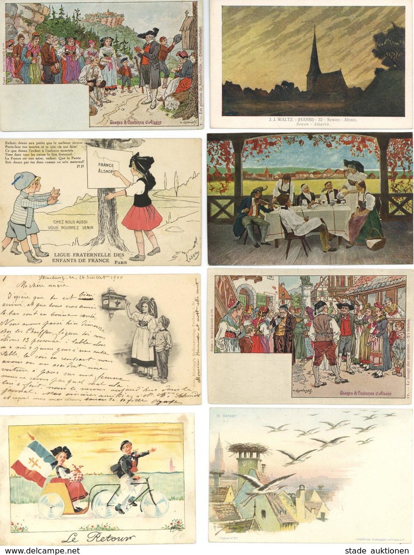 Hansi (Waltz) Und Weitere Elsässer Künstler Partie Mit Circa 110 Künstler-Karten Meist Vor 1945 I-II - Non Classés