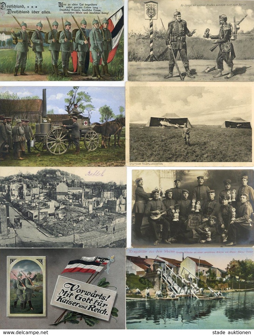 WK I Partie Mit Circa 300 Ansichtskarten I-II - Guerre 1914-18