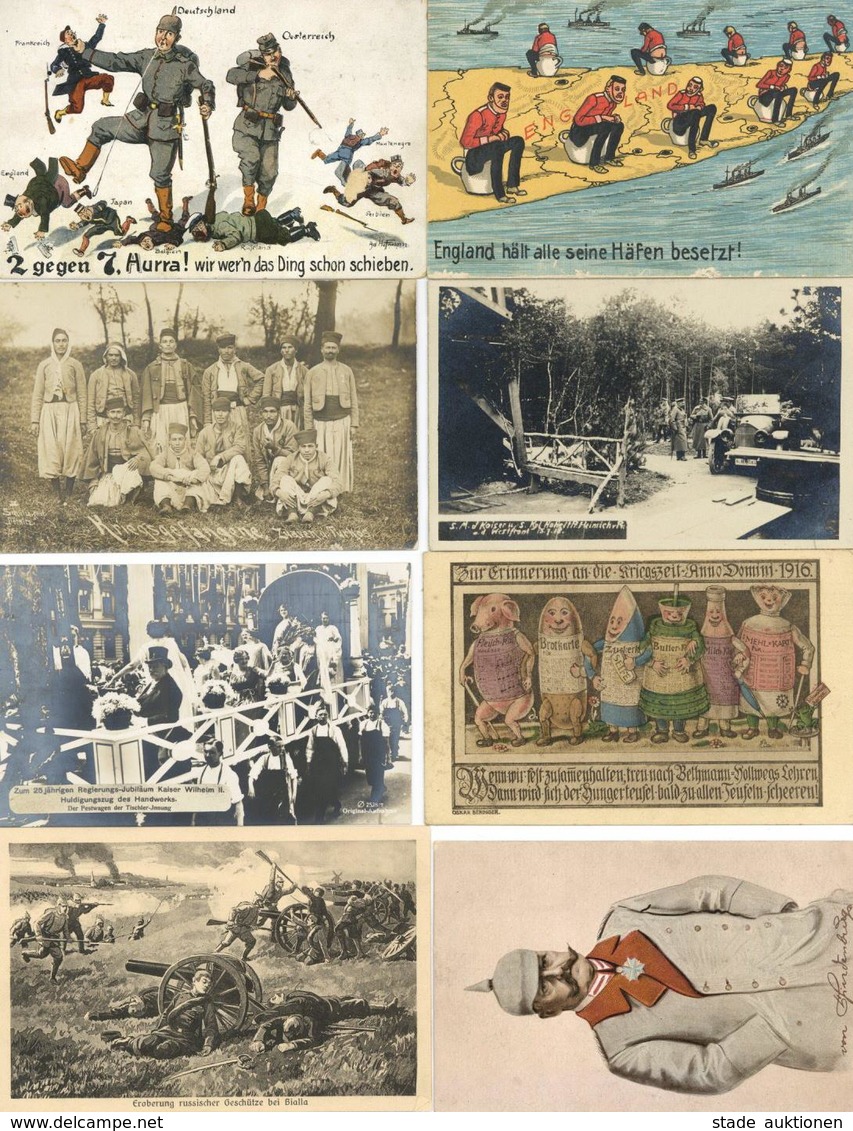 WK I Partie Von über 100 Ansichtskarten I-II - Guerre 1914-18