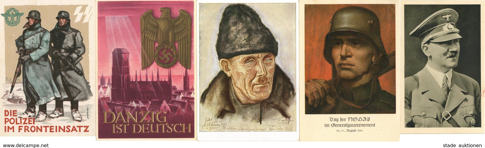 Propaganda WK II Lot Mit 20 Ansichtskarten I-II - War 1939-45