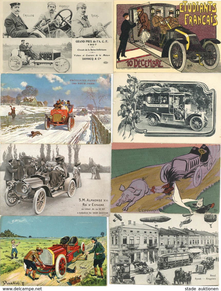 Auto Tolle Sammlung Von Circa 1300 Ansichtskarten über Jahrzehnte Einzeln Zusammengetragen I-II - Sonstige & Ohne Zuordnung