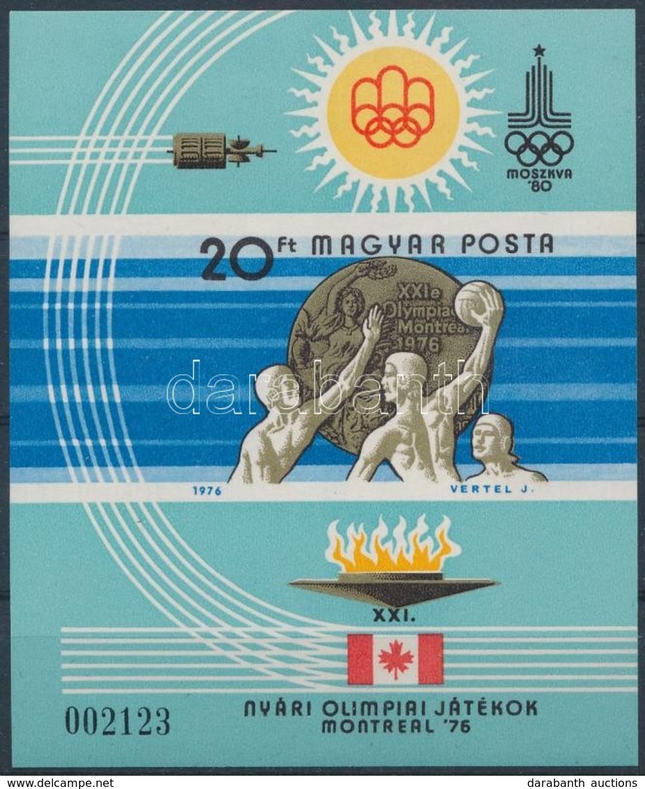 ** 1976 Montreali Olimpia Vágott Blokk (3.500) - Other & Unclassified