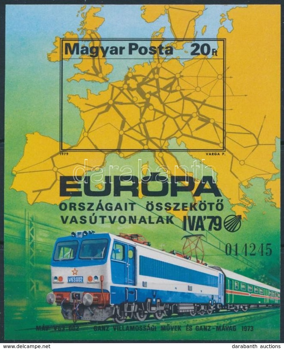 ** 1979 Európa Vasútjai Vágott Blokk (7.000) - Other & Unclassified