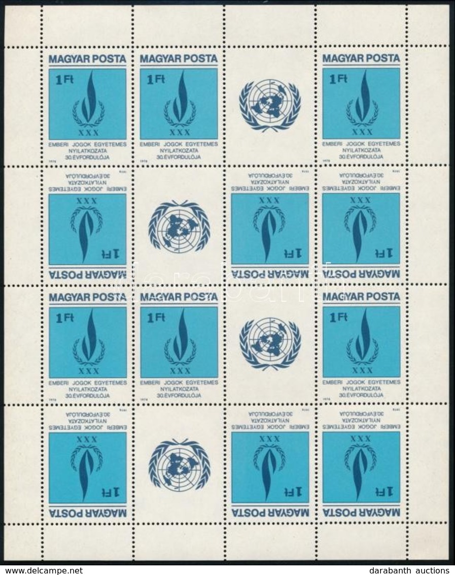 ** 1979 10 Db  Emberi Jogok Teljes ív  (30.000) - Other & Unclassified