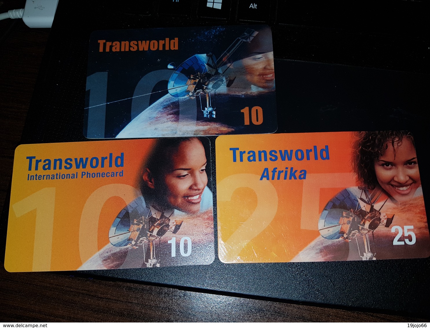 3 X  Transworld - Satellite 10, 10, 25 Units -  Fine Used Condition - [2] Prepaid