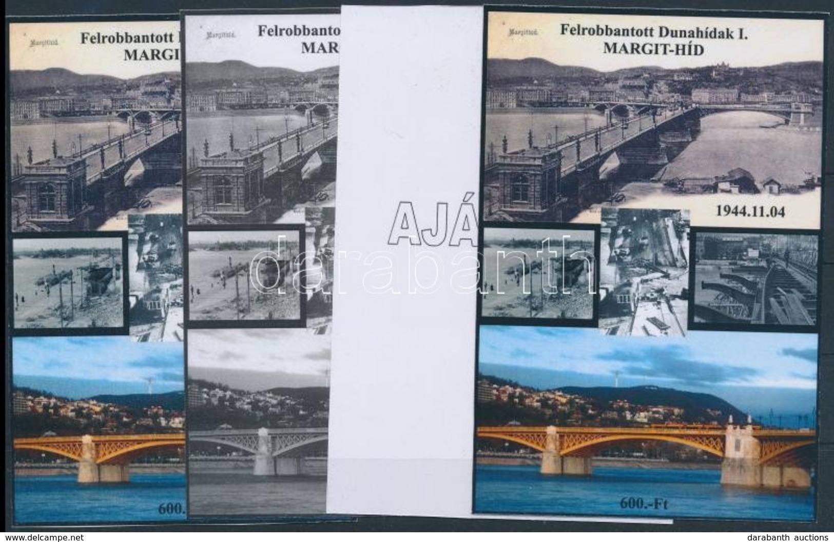 ** 2015/01 Margit-híd 4 Db-os Emlékív Garnitúra (28.000) - Other & Unclassified
