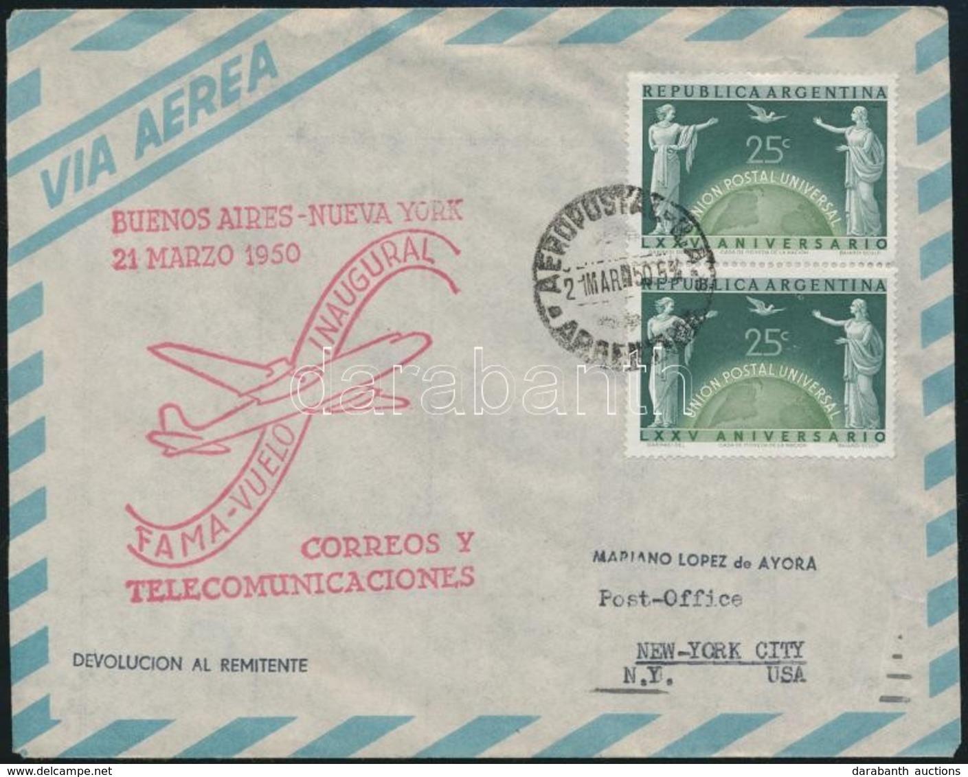 Argentína 1950 - Other & Unclassified