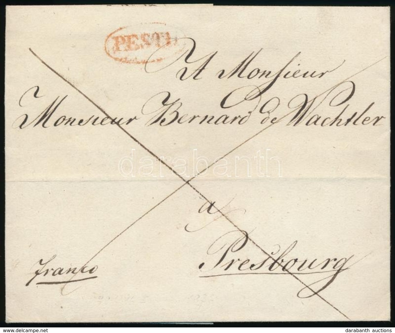 1836 Franco 'PESTH' Piros / Red - Other & Unclassified