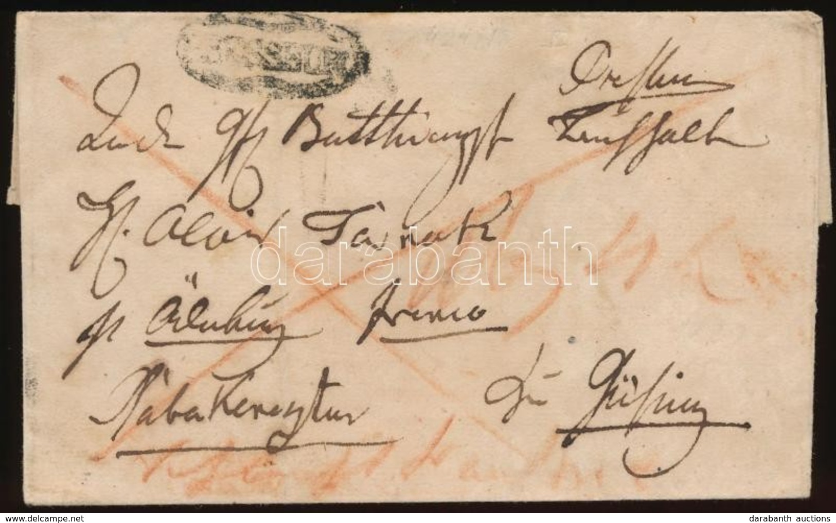 1839 Franco 'PRESSBURG' - Other & Unclassified