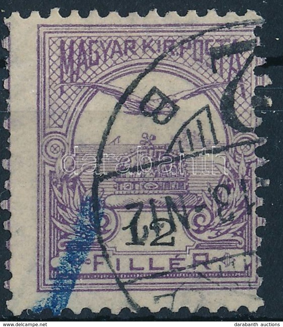 O 1900 Turul 12f Képbe Fogazva - Other & Unclassified