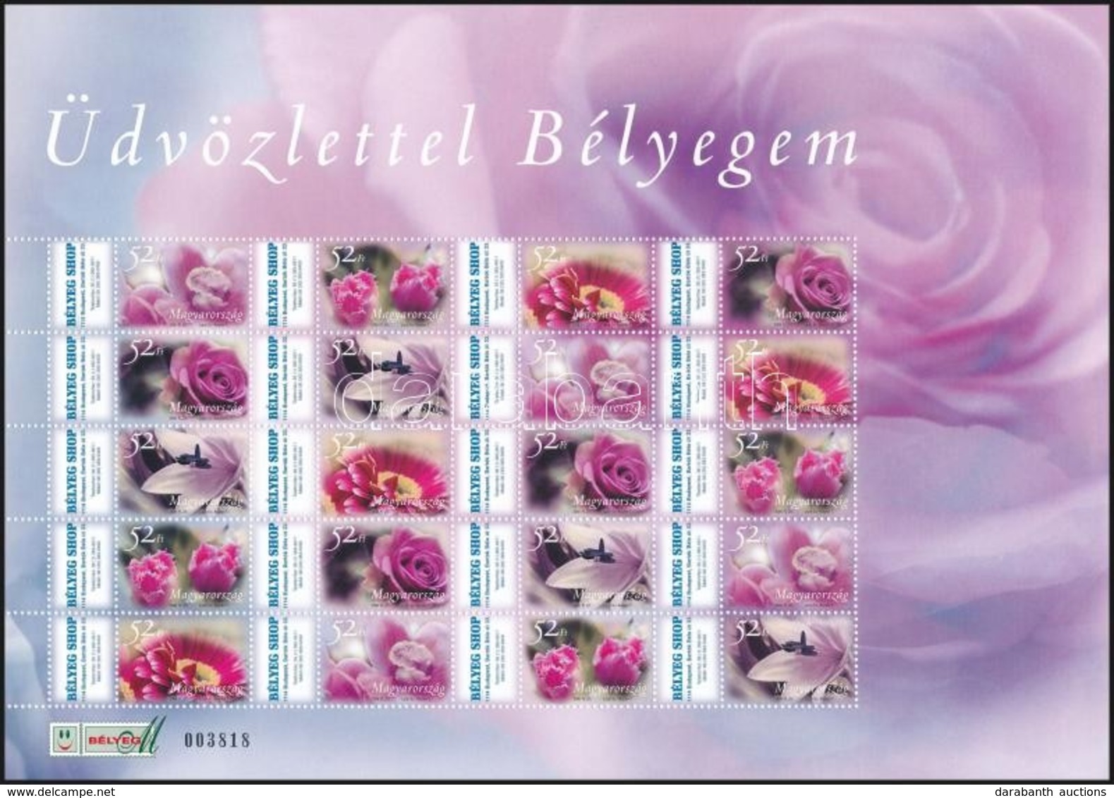 ** 2006 Üdvözlettel Bélyegem (II.) - Virágok Megszemélyesített Teljes ív (13.500) - Other & Unclassified