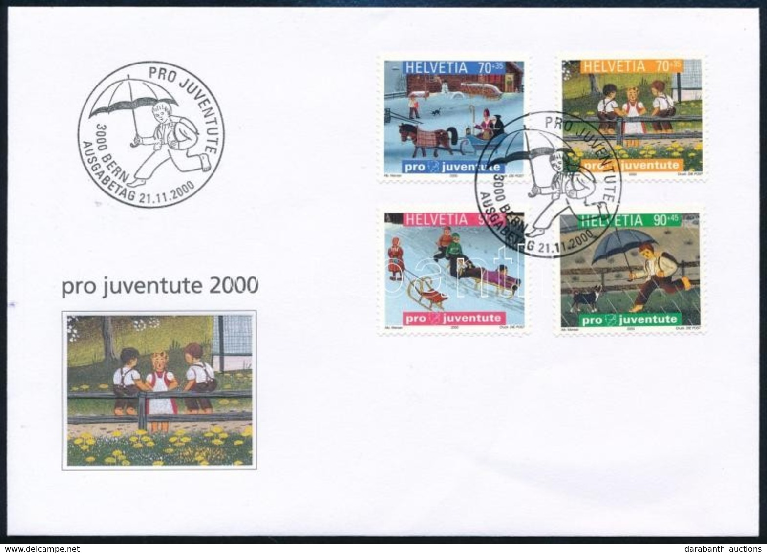 2000 Pro Juventute Sor Mi 1740-1743 FDC-n - Other & Unclassified