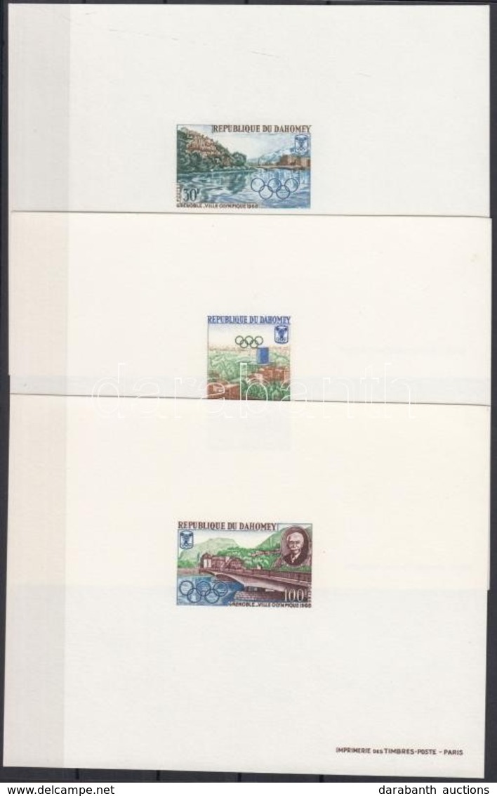 1967 Téli Olimpia, Grenoble Mi 325-327 De Luxe Blokksor - Other & Unclassified