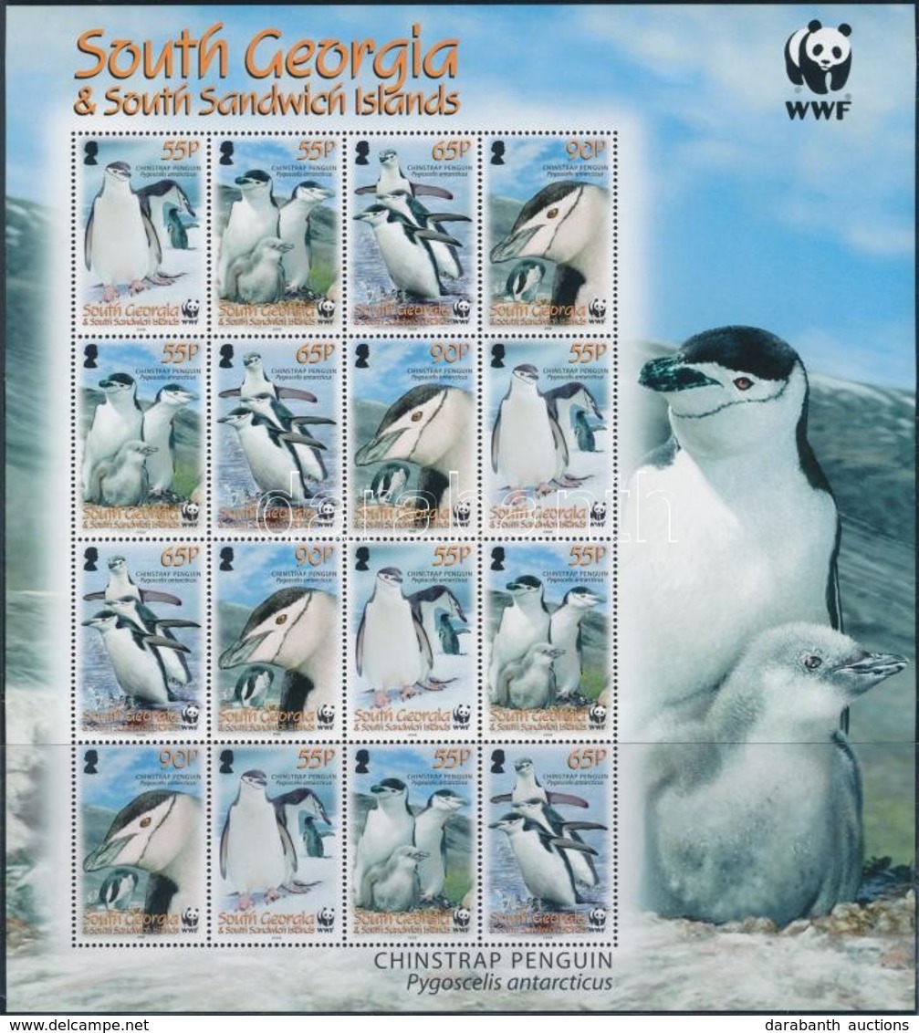 ** 2008 WWF Pingvinek Kisív Mi 454-457 - Other & Unclassified