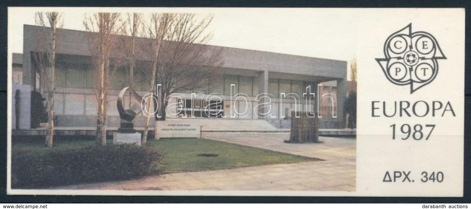** 1987 Europa CEPT Modern építészet Bélyegfüzet Mi MH 6 - Other & Unclassified