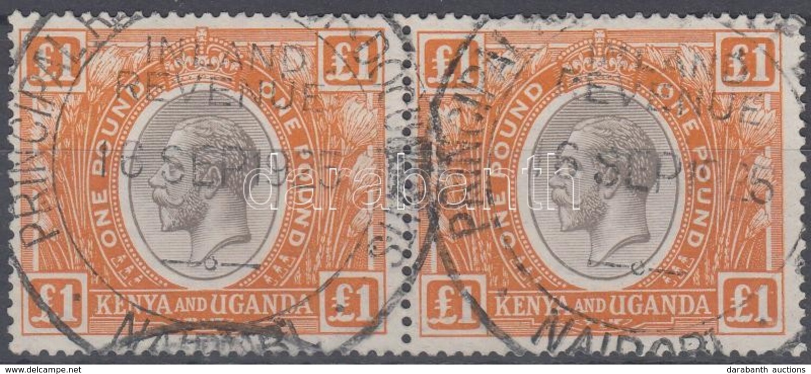 O Kenya és Uganda 1922 Mi 17 Pár / Pair - Other & Unclassified