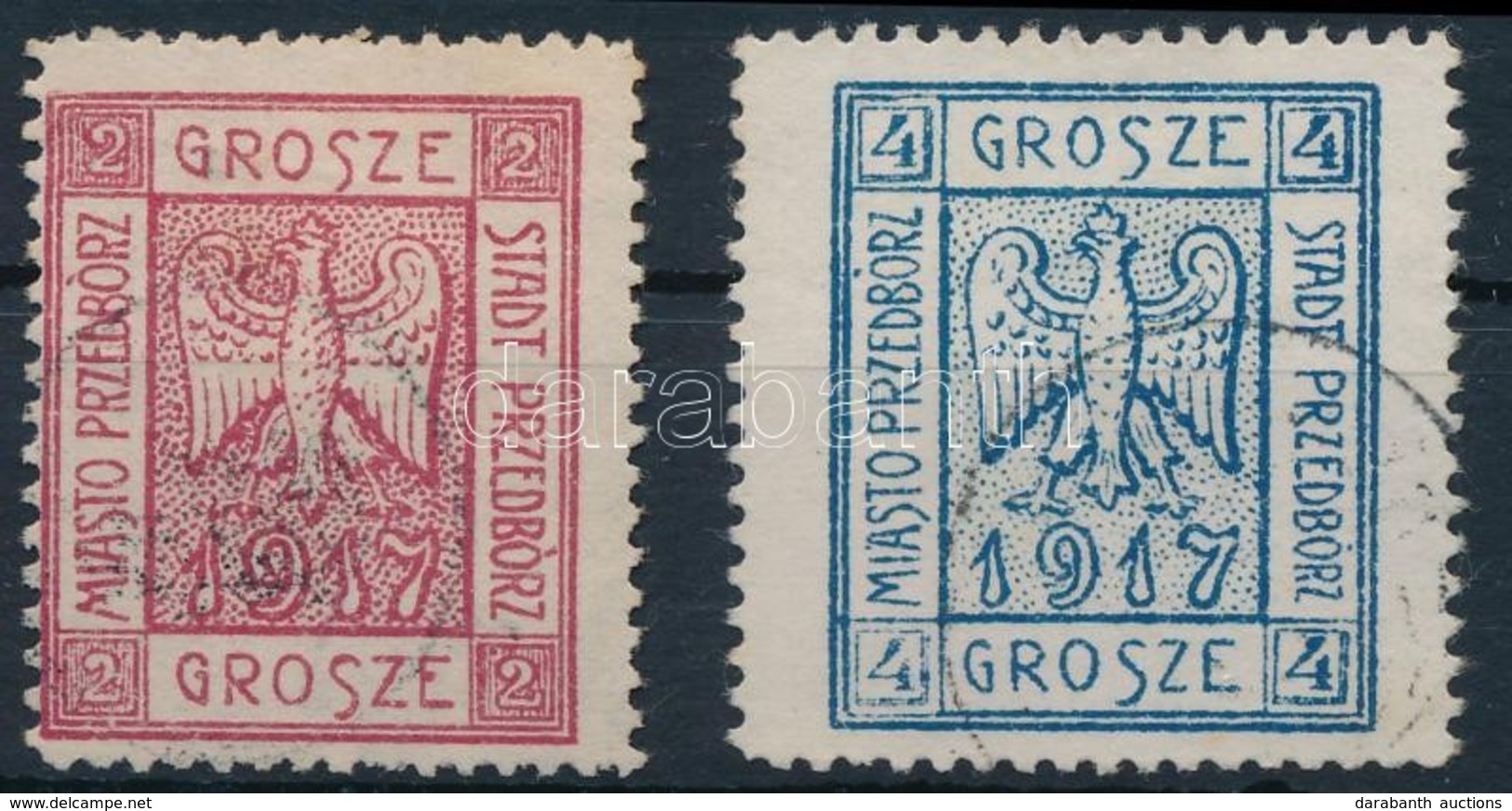 O Przedbórz 1917 Mi 1 A, 2 A - Other & Unclassified