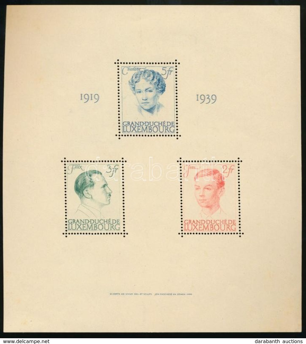 ** 1939 Charlotte Nagyhercegn? Blokk Mi 3 - Other & Unclassified