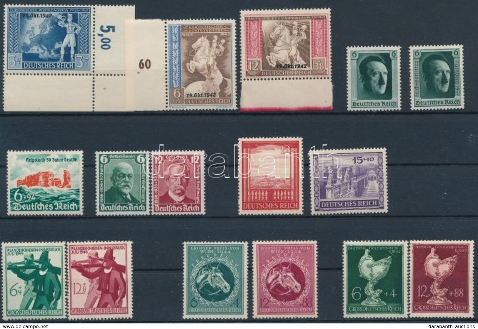 ** 1937-1944 9 Db Klf Sor Stecklapon (Mi EUR 91,20) - Other & Unclassified