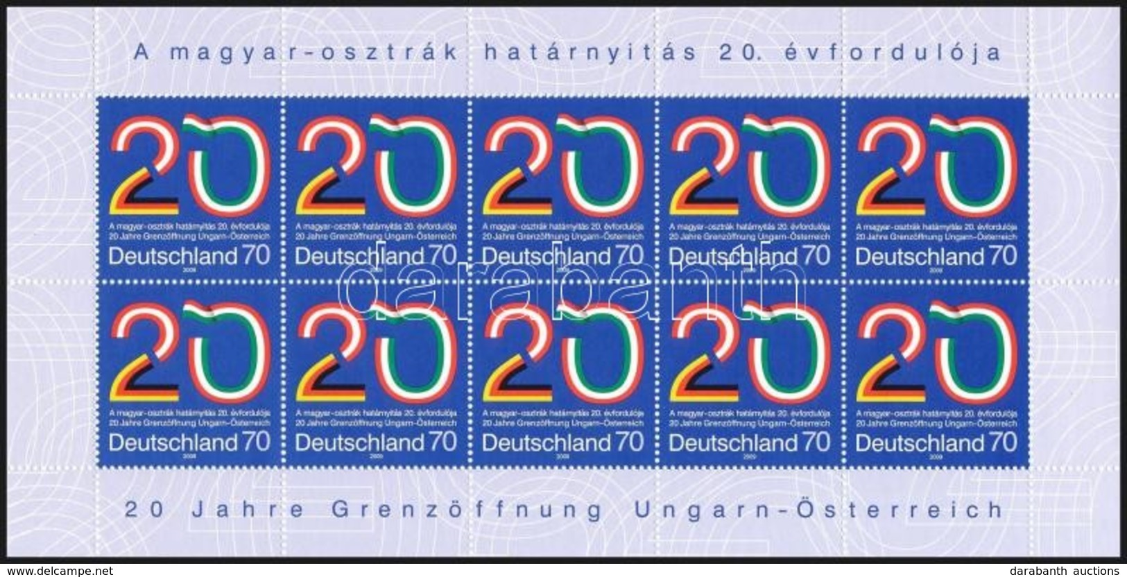 ** 2009 A Magyar-osztrák Határnyitás 20. évfordulója Kisív Mi 2759 - Other & Unclassified