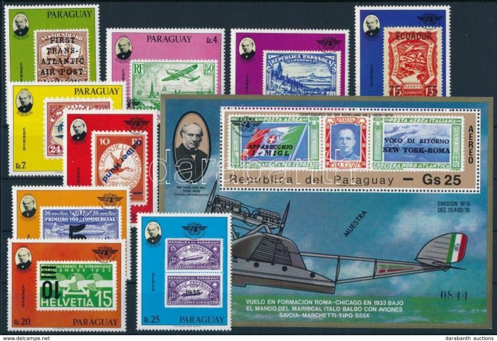 ** 1979 Rowland Hill Sor Mi 3174-3182 + Blokk Mi 337 - Other & Unclassified