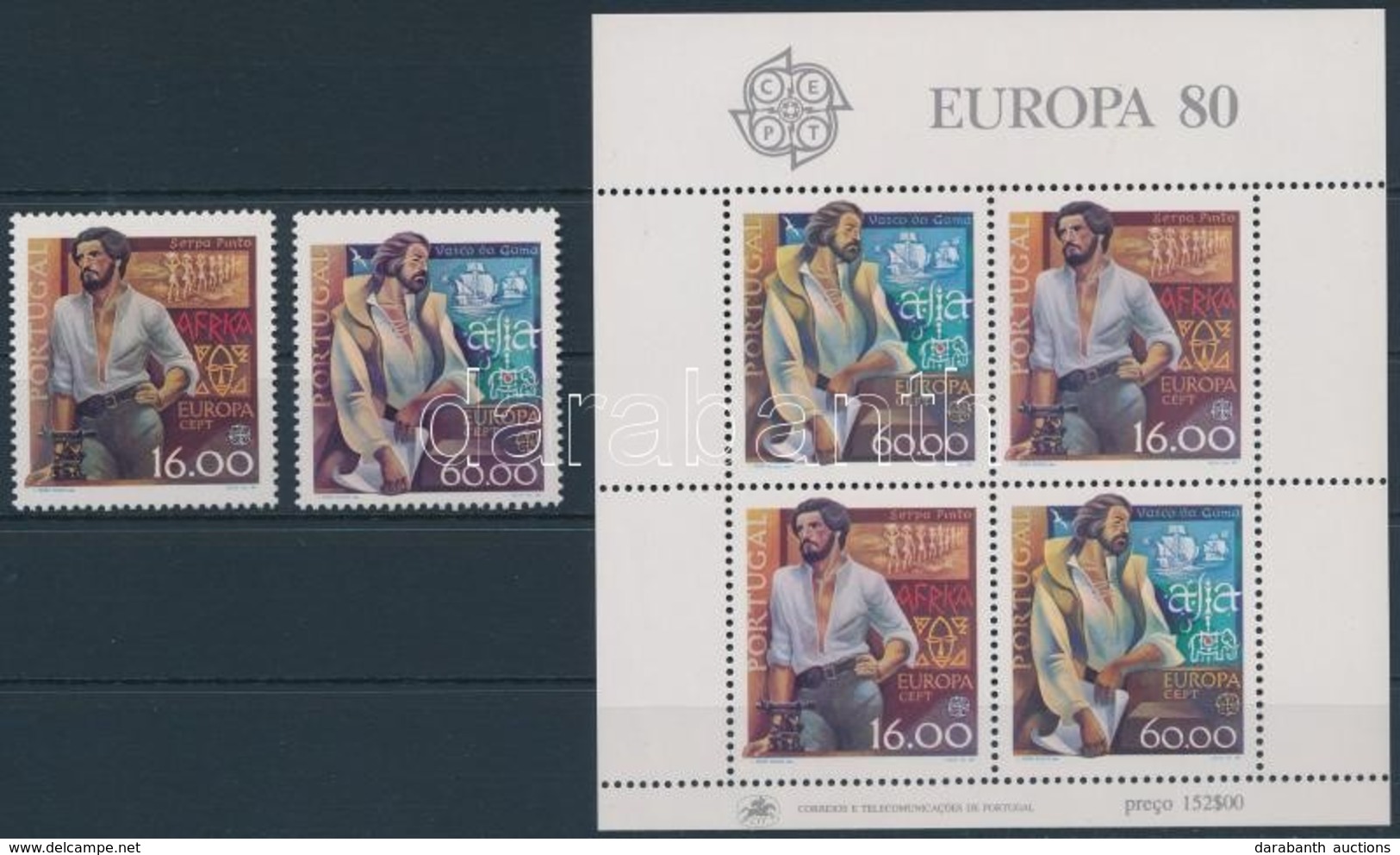 ** 1980 Europa Cept, Híres Emberek Sor Mi 1488-1489 + Blokk Mi 29 - Other & Unclassified