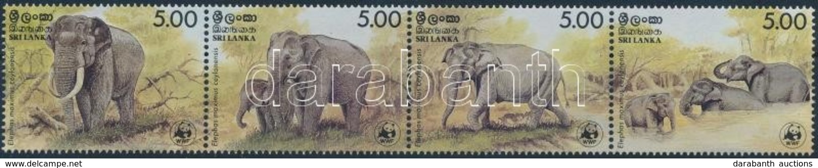 ** 1986 WWF Ázsiai Elefánt Négyescsík Mi 753-756
<br/>+ 4 CM + 4 FDC-n - Other & Unclassified